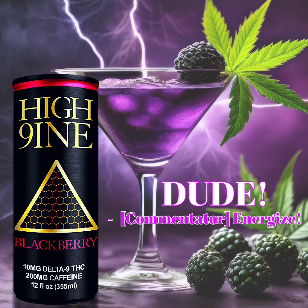 HIGH 9INE: Blackberry With Caffeine