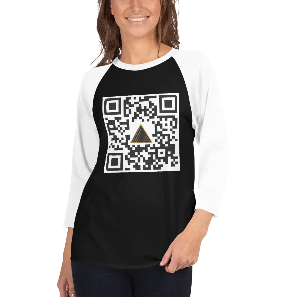 HIGH 9INE QR 3/4 sleeve raglan shirt