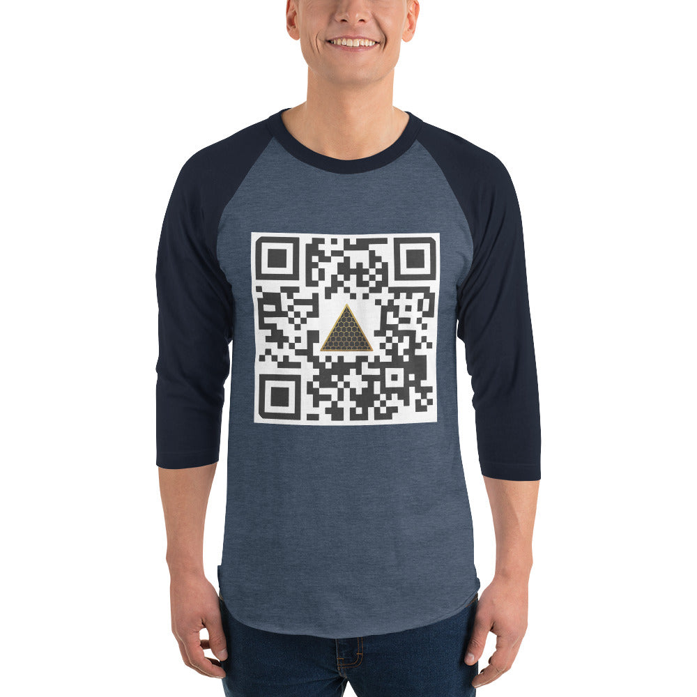 HIGH 9INE QR 3/4 sleeve raglan shirt