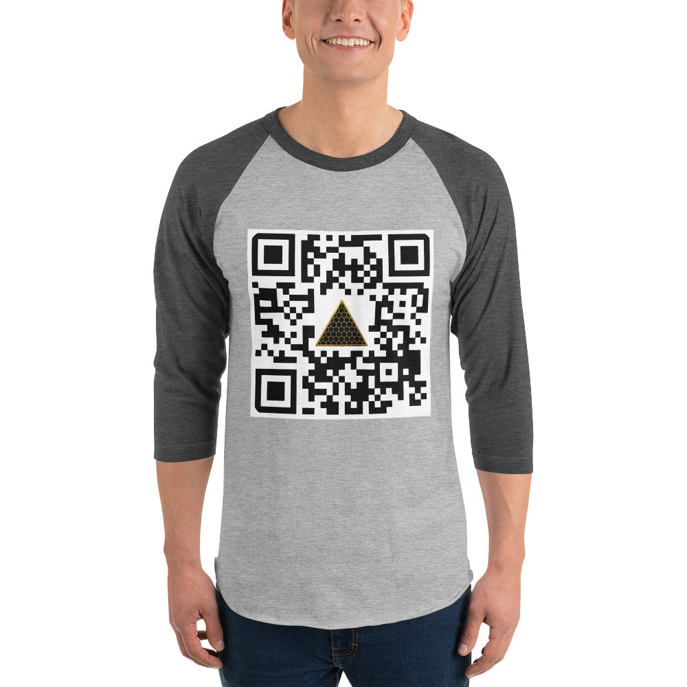 HIGH 9INE QR 3/4 sleeve raglan shirt