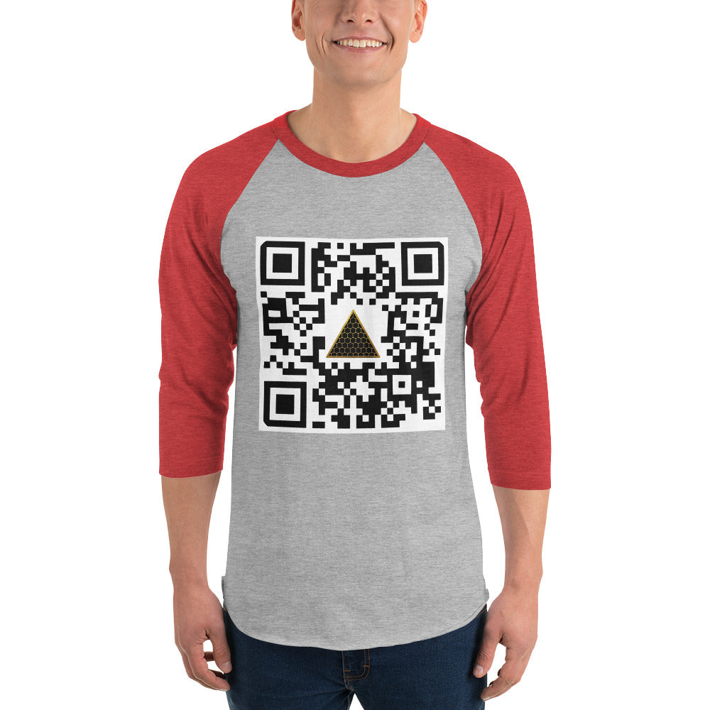 HIGH 9INE QR 3/4 sleeve raglan shirt