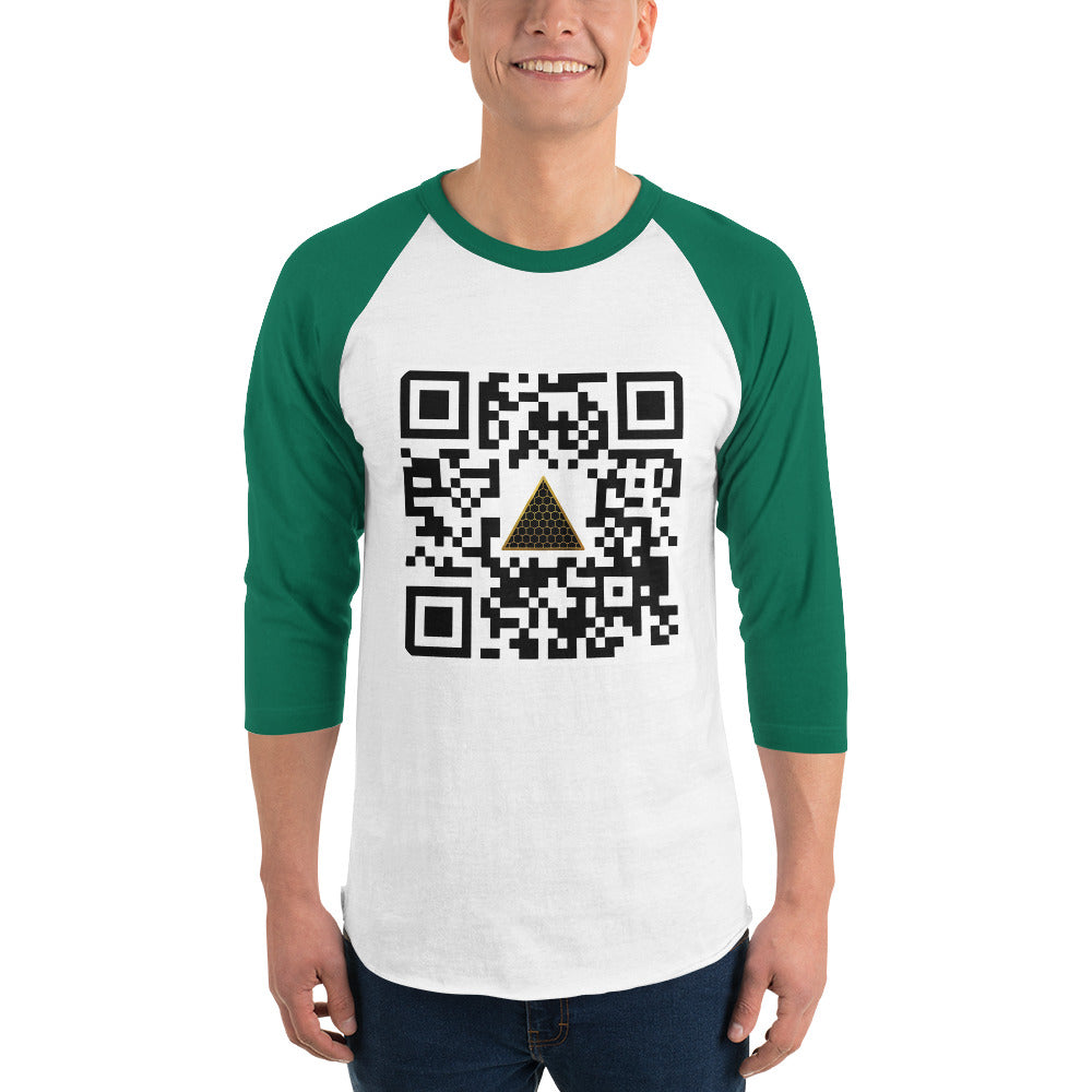 HIGH 9INE QR 3/4 sleeve raglan shirt