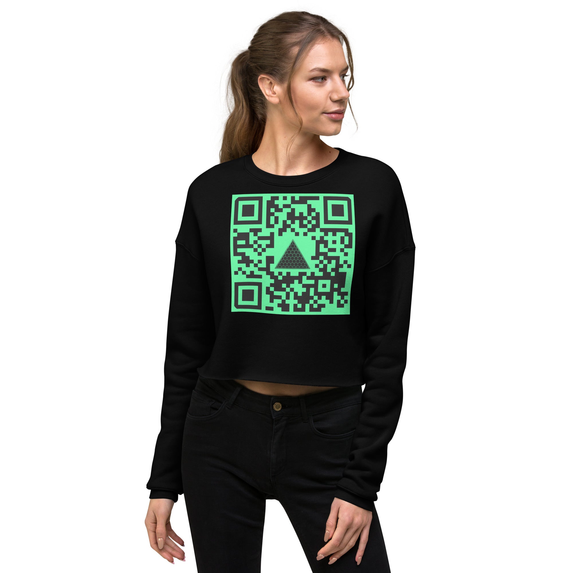 HIGH 9INE QR Crop Sweatshirt