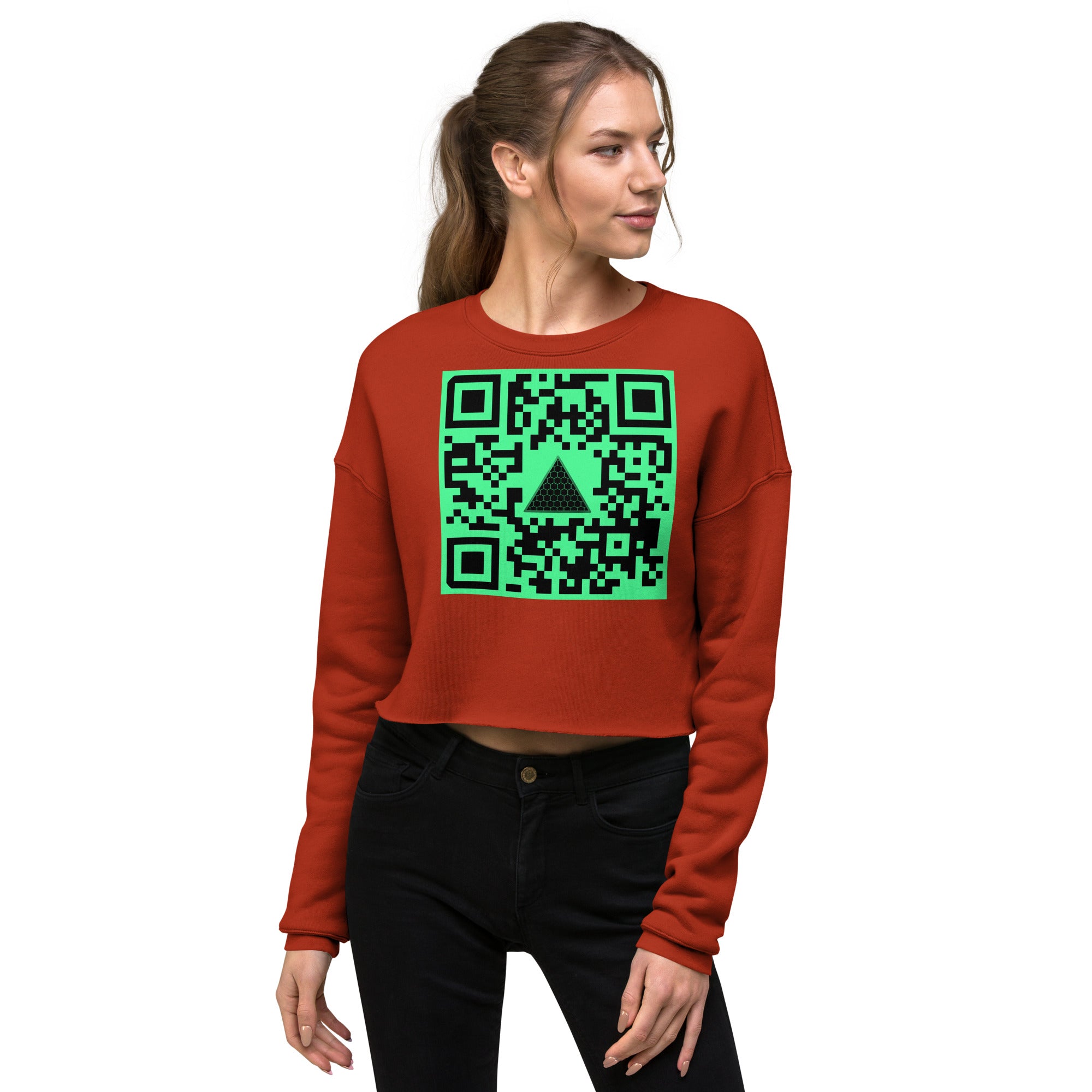 HIGH 9INE QR Crop Sweatshirt