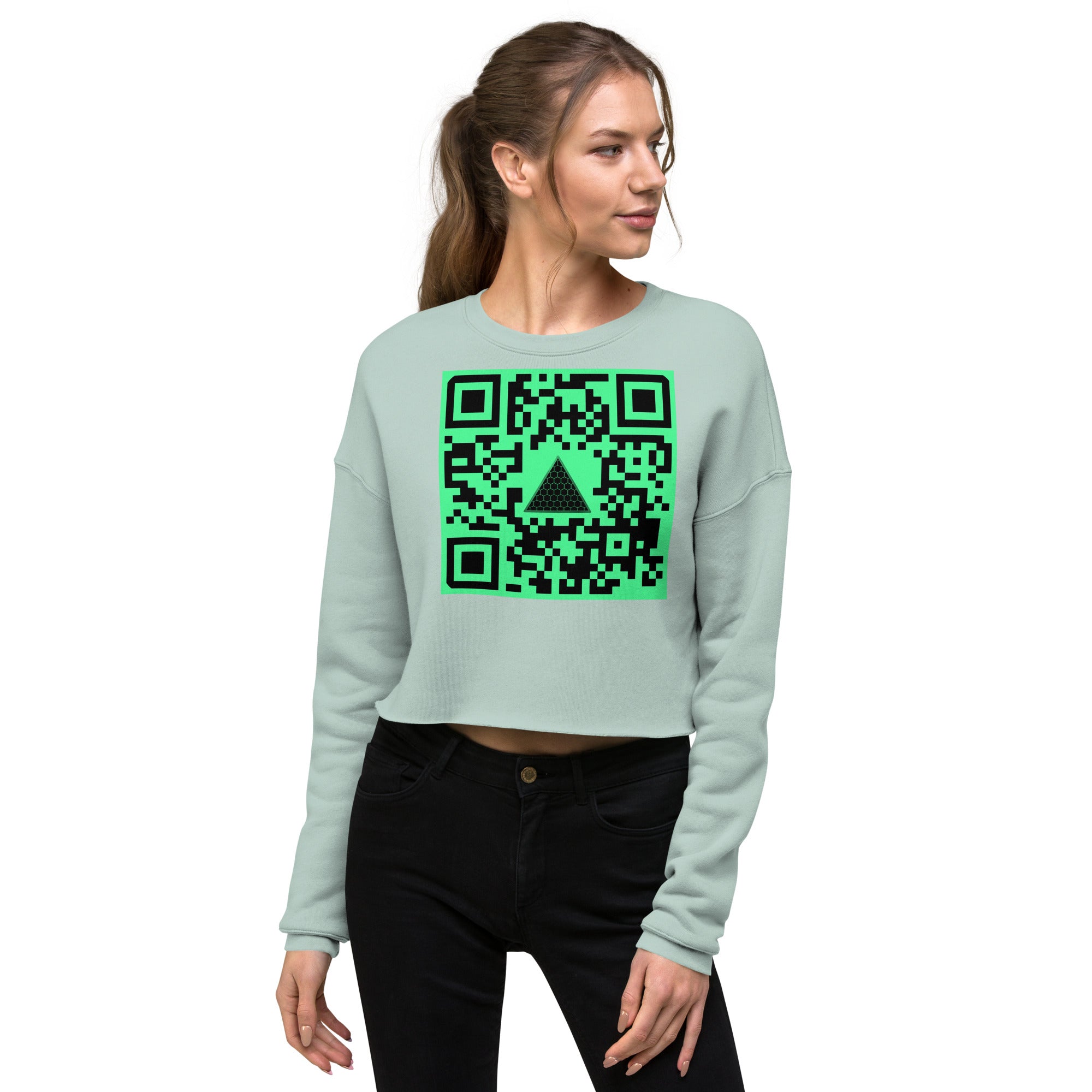 HIGH 9INE QR Crop Sweatshirt