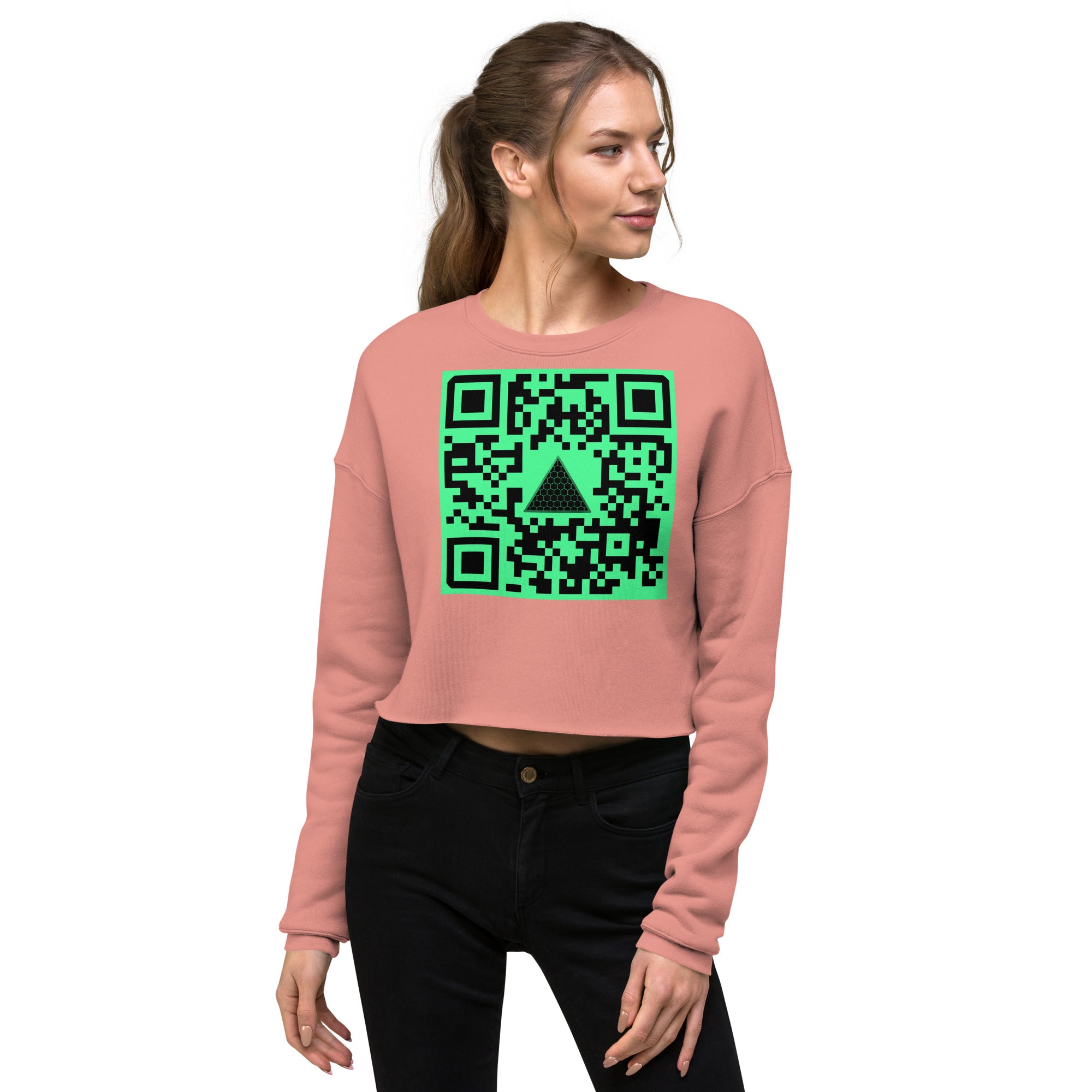 HIGH 9INE QR Crop Sweatshirt